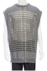 3.1 Phillip Lim Grey Mesh Fishnet Cut Out Sleeveless Sweater