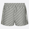 Christian Dior Gray Logo Chez Moi Zipper Shorts