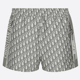 Christian Dior Gray Logo Chez Moi Zipper Shorts