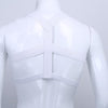 Vintage White Elastic Cross Harness Top