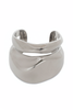 Alexander McQueen Silver Sterling Sculptural Double Cuff Bracelet Elsa Perretti Style Fall 2020 Runway