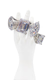 Armen Ra Silver XL CZ Emerald Cut Solitaire Power Ring