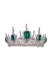 Armen Ra Vintage Silver Emerald Green Customized Tiara