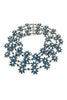 Balenciaga Blue Floral Crystal Multi Strand Necklace Fall 2008 by Nicolas Ghesquière