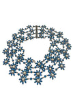 Balenciaga Blue Floral Crystal Multi Strand Necklace Fall 2008 by Nicolas Ghesquière