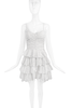 Betsey Johnson Vintage White Eyelet Lace Ruffle Tiered 'Like a Virgin' 'Pretty Baby' Mini Dress