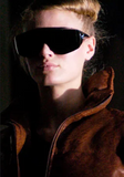 Boudicca Black Oversized Bladerunner Runway Sunglasses