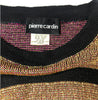Pierre Cardin Gold and Pink Metallic Lurex Knit Mondrian Dress