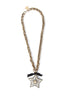 Lanvin Crystal and Lucite Star Necklace / Broach