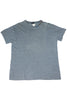 Comme des Garçons Homme Grey T-Shirt with Multicolor Stripe at Neck