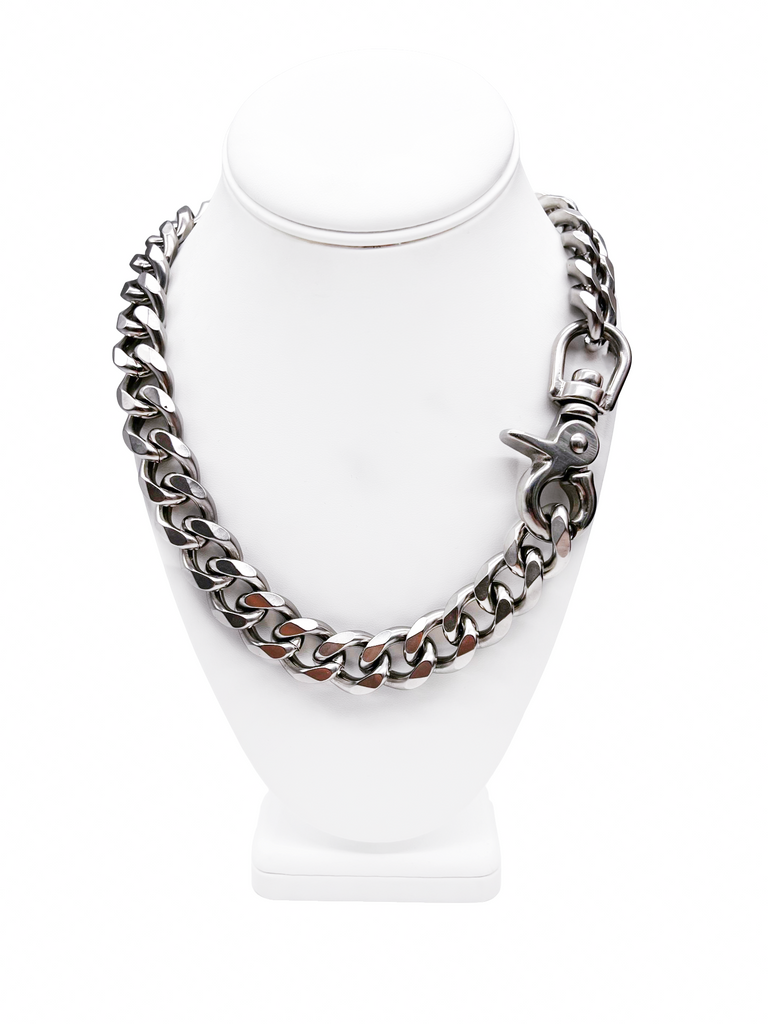 Cruize "Remy" Silver Heavy Duty Chain Massive Industrial Lobster Clasp