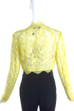 Emilio Pucci Yellow Lace Bolero - BOUTIQUE PURCHASE PRICE
