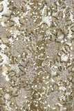 Vicky Tiel Luxurious Gold Lace Floral Skirt with Sequin Details - BOUTIQUE PURCHASE PRICE