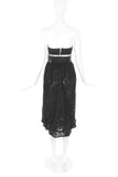 Valentino Night Black Lace Skirt with Black Sequin Corset Belt - BOUTIQUE PURCHASE PRICE
