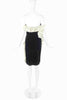 Lanvin Black Velvet Strapless Dress with Ivory Ruffle Fall 2012 collection