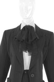 Saint Laurent Paris by Hedi Slimane Black Chiffon Jabot