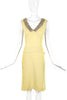 Miu Miu Yellow Top and Skirt Set with Embellishment SS2004 - BOUTIQUE PURCHASE PRICE