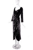 Vicky Tiel Black Liquid Shine Cocktail Dress - BOUTIQUE PURCHASE PRICE