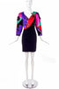 Louis Féraud Multi Color Patchwork Dress with Star Beading