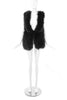 Sonia Rykiel Black Marabou Plume Feather Vest - BOUTIQUE PURCHASE PRICE