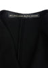Balenciaga Black Silk Crepe Dress with Waist Ruche Details
