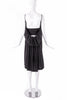 Balenciaga Black Plunging Drape Dress with Corset