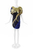 Pepper Pistol Gold and Blue Sequin Shirt Dress