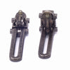 Lanvin Dedale Silver Gunmetal Crystal Art Deco Earrings