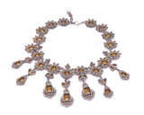 Roberto Cavalli Emerald Green and Crystal "Crown Jewels" Necklace