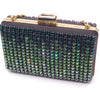 Lanvin Minaudière Clutch with Ombré Green Graduating Crystals