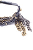 Lanvin Gunmetal Gold Bronze Biker Chain Choker Necklace Fall 2014