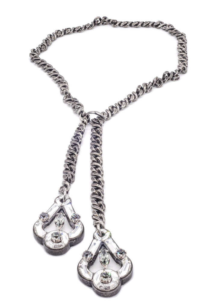 Lanvin Bolo Necklace with Small Mirror Pendants FW2010 - BOUTIQUE PURCHASE PRICE