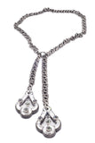 Lanvin Bolo Necklace with Small Mirror Pendants FW2010 - BOUTIQUE PURCHASE PRICE