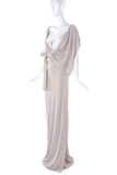 Vivienne Westwood Ivory Drape Wrap Dress Gown with Corset Detail