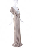 Vivienne Westwood Ivory Drape Wrap Dress Gown with Corset Detail