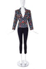 Yves Saint Laurent Multi-Heart Print Blazer -BOUTIQUE PURCHASE PRICE