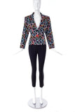 Yves Saint Laurent Multi-Heart Print Blazer -BOUTIQUE PURCHASE PRICE