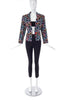 Yves Saint Laurent Multi-Heart Print Blazer -BOUTIQUE PURCHASE PRICE