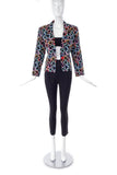 Yves Saint Laurent Multi-Heart Print Blazer -BOUTIQUE PURCHASE PRICE