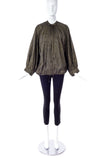 Saint Laurent Gold Speckled Rain Coat Blouson Jacket - Spring Summer 1981 Prêt-à-porter collection - BOUTIQUE PURCHASE PRICE