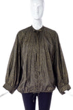 Saint Laurent Gold Speckled Rain Coat Blouson Jacket - Spring Summer 1981 Prêt-à-porter collection - BOUTIQUE PURCHASE PRICE