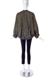 Saint Laurent Gold Speckled Rain Coat Blouson Jacket - Spring Summer 1981 Prêt-à-porter collection - BOUTIQUE PURCHASE PRICE
