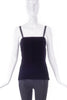 Yves Saint Laurent Luxurious Black Velvet & Satin Camisole