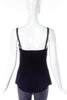 Yves Saint Laurent Luxurious Black Velvet & Satin Camisole