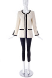 Chanel Ivory and Black Tweed Jacket - BOUTIQUE PURCHASE PRICE