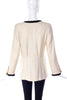 Chanel Ivory and Black Tweed Jacket - BOUTIQUE PURCHASE PRICE