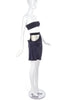 Ann Demeulemeester Black Side Drop Ruched Skirt - BOUTIQUE PURCHASE PRICE