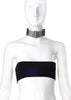 Lanvin Dedale Silver Crystal Art Deco Choker Necklace Runway Spring Summer 2013
