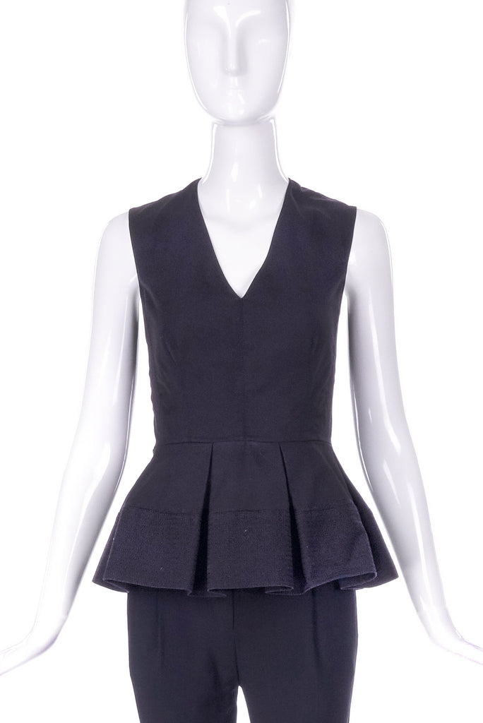 Balenciaga Black Peplum Ballerina Top Resort2016 - BOUTIQUE PURCHASE PRICE