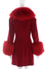 Vivienne Westwood Red Iconic Faux Fur 90's "Poodle" Coat